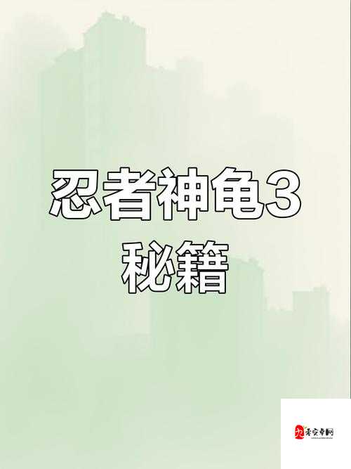 必藏秘籍！忍者神龟PC版全解锁技巧大公开